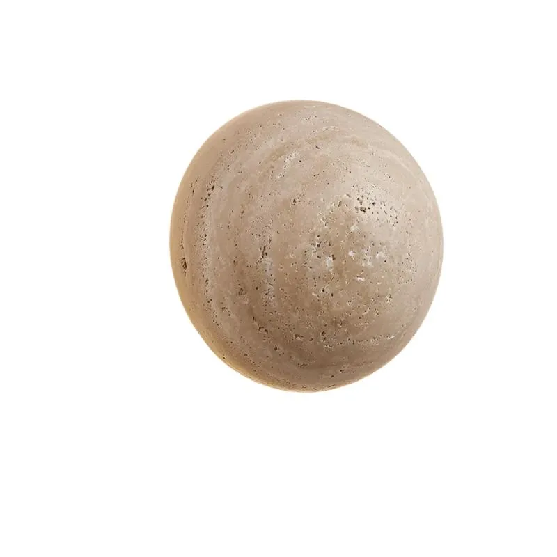 Amber Loft Travertine Round Sconce Wall Light T2109