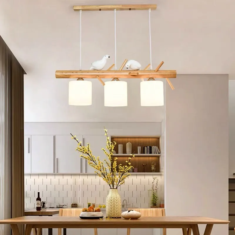 BIRDY Wooden Pendant Light
