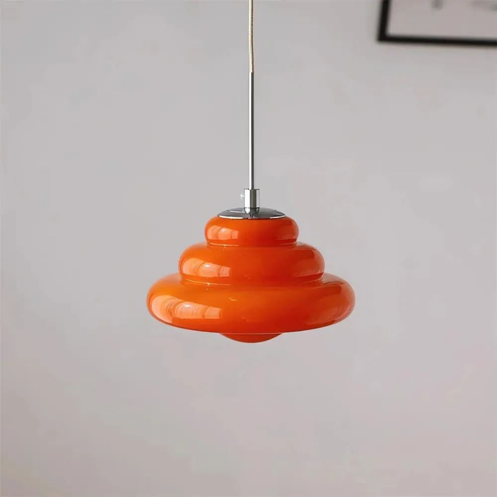 Tiered Pendant Lamp - Modern Glass and Metal for Dining Room S245