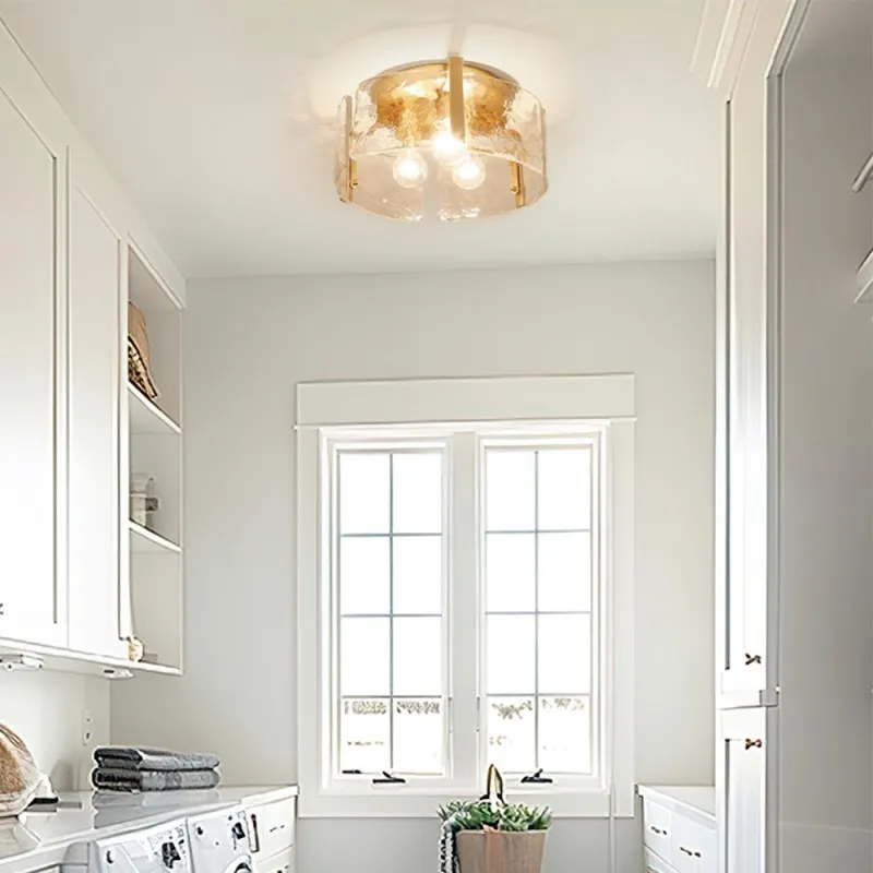 Nordic Light Luxury Flush Mount Ceiling Lamp for Living Room G27