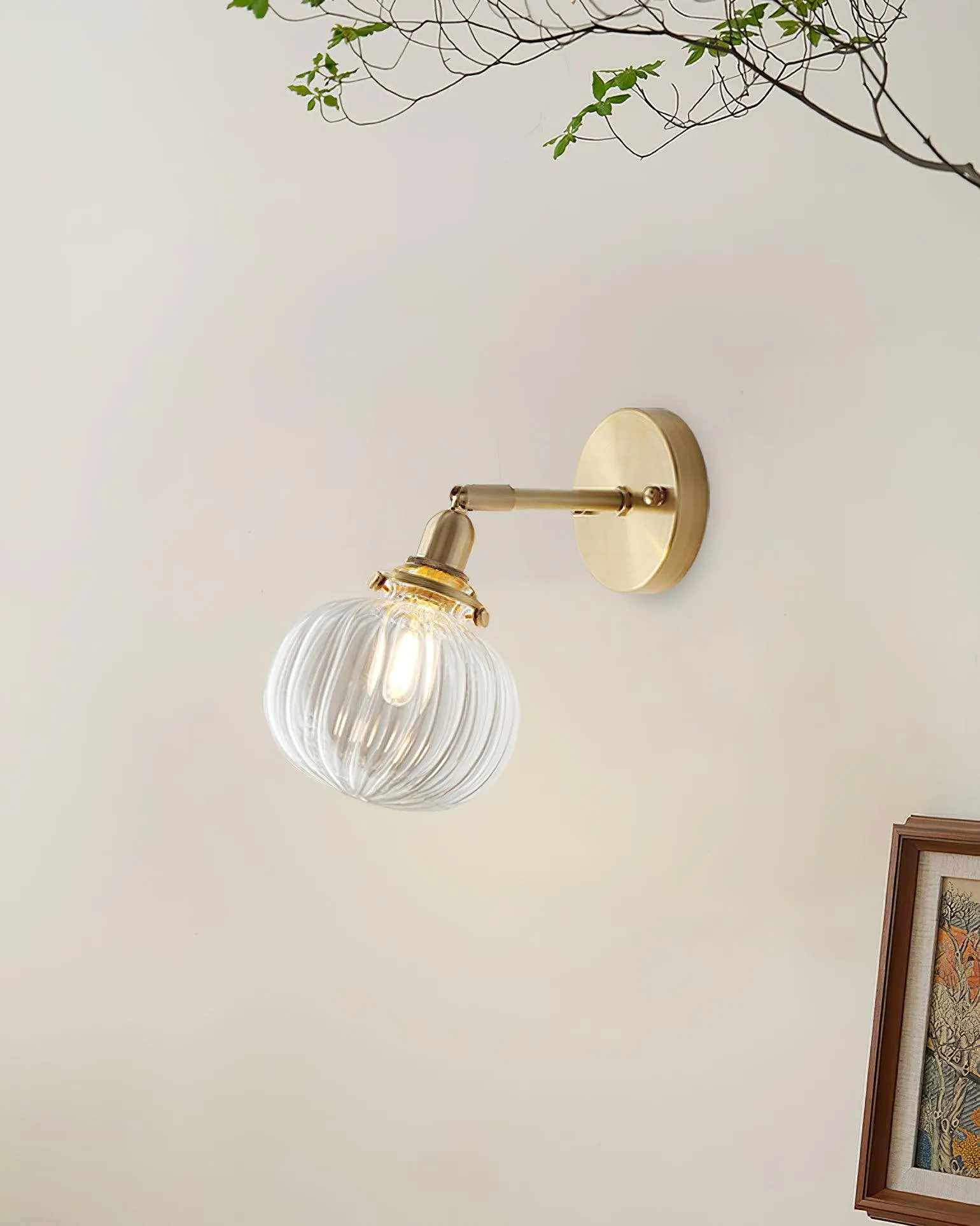 Simple Hallway Entrance Pumpkin Pattern Wall Lamp M108