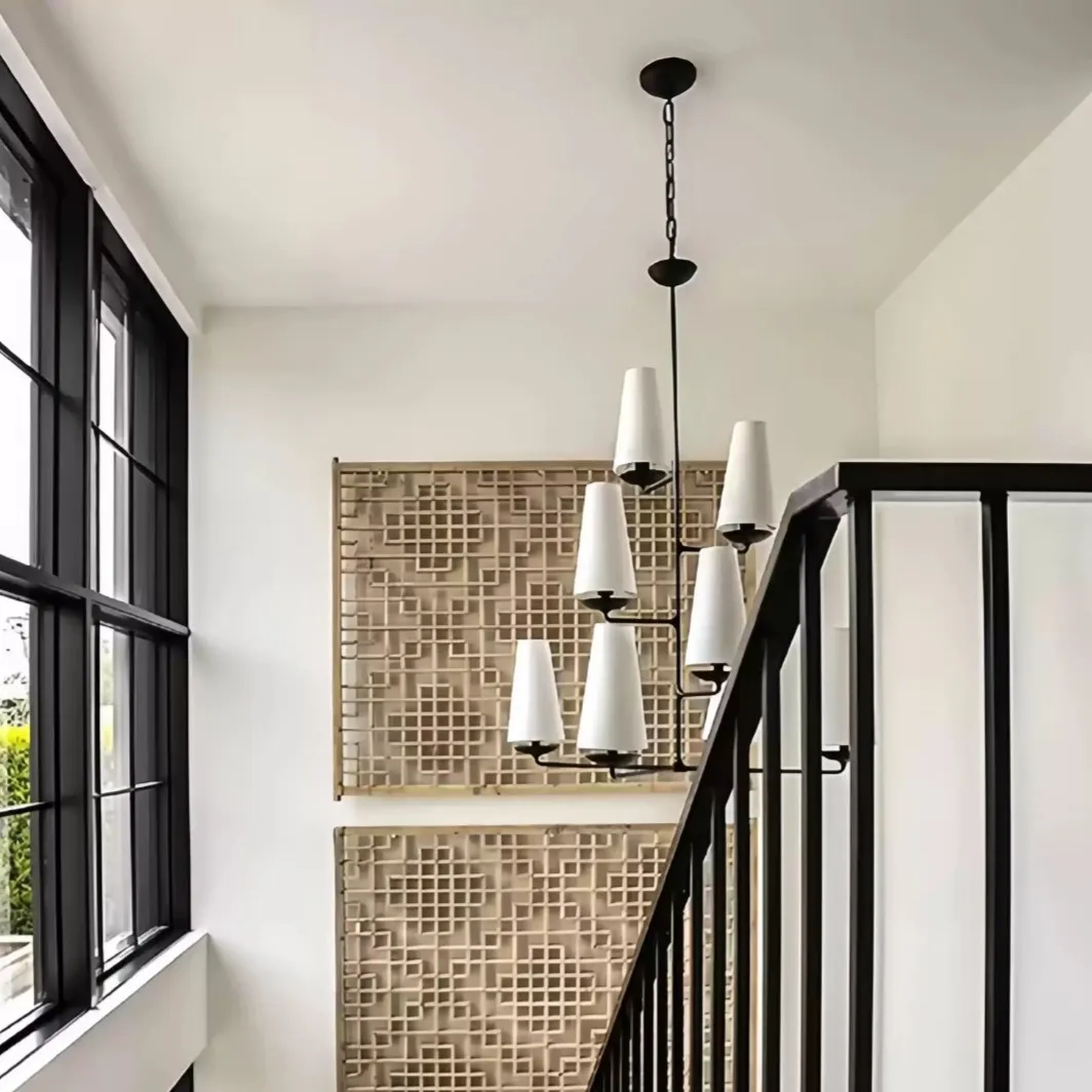 Luxe Vertical Pendant Light – Contemporary Design for Living Room T101