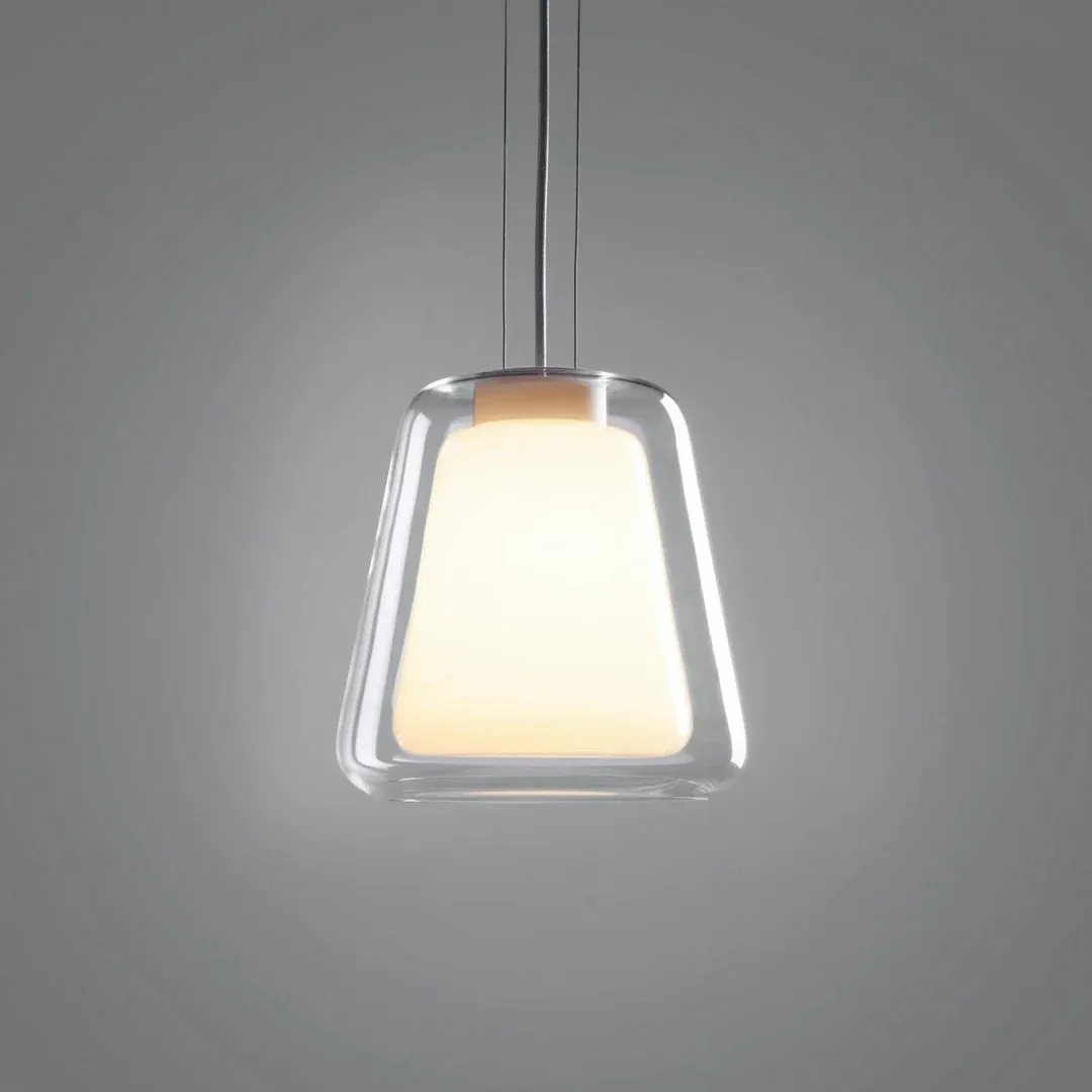 Modern Gold Pendant Light with Clear Glass Shade S221