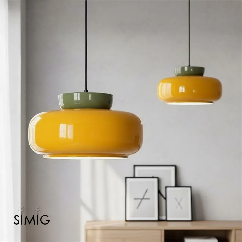 Fiesta Colorful Bowl-Shaped Pendant Light - Modern Ceramic for Dining Room T068