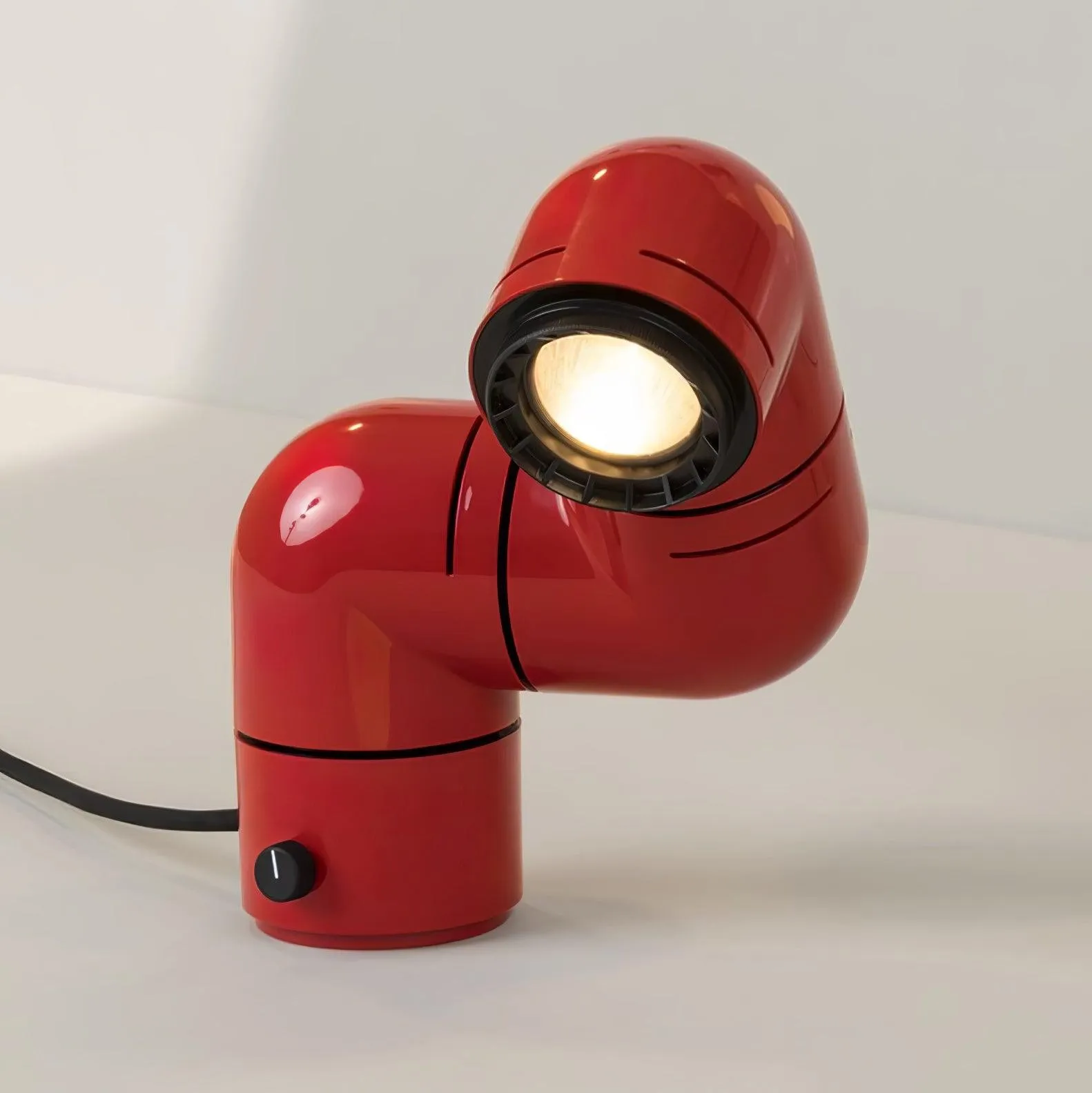 Red Tubular Table Lamp Suitable For Bedroom M504