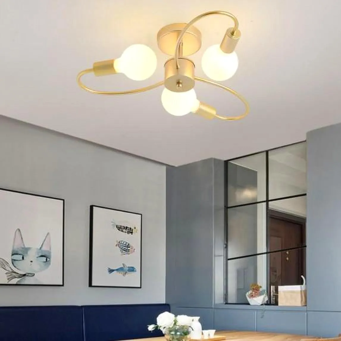 Flower Pattern Ceiling Light