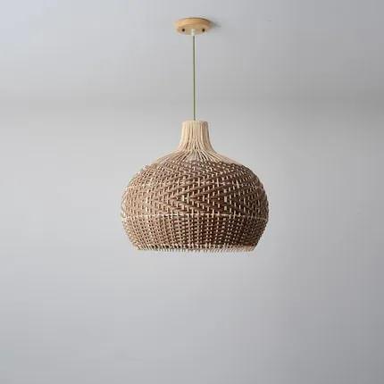 Nordic Rattan Creative Hanging Pendant Light