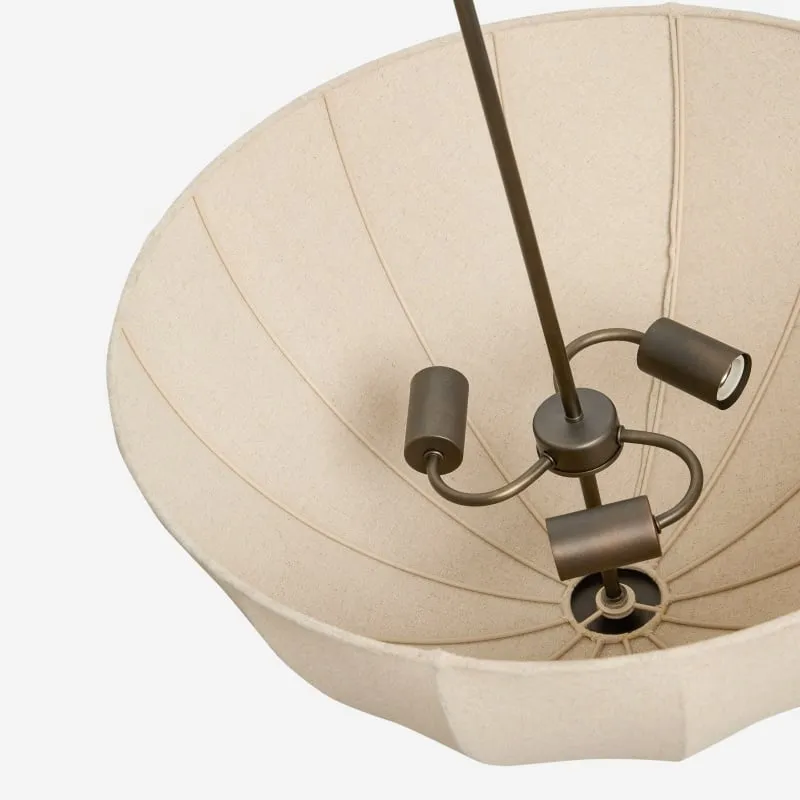 Lumarys Pendant Light - Botanical Inspired Linen Shade for Living Room T658