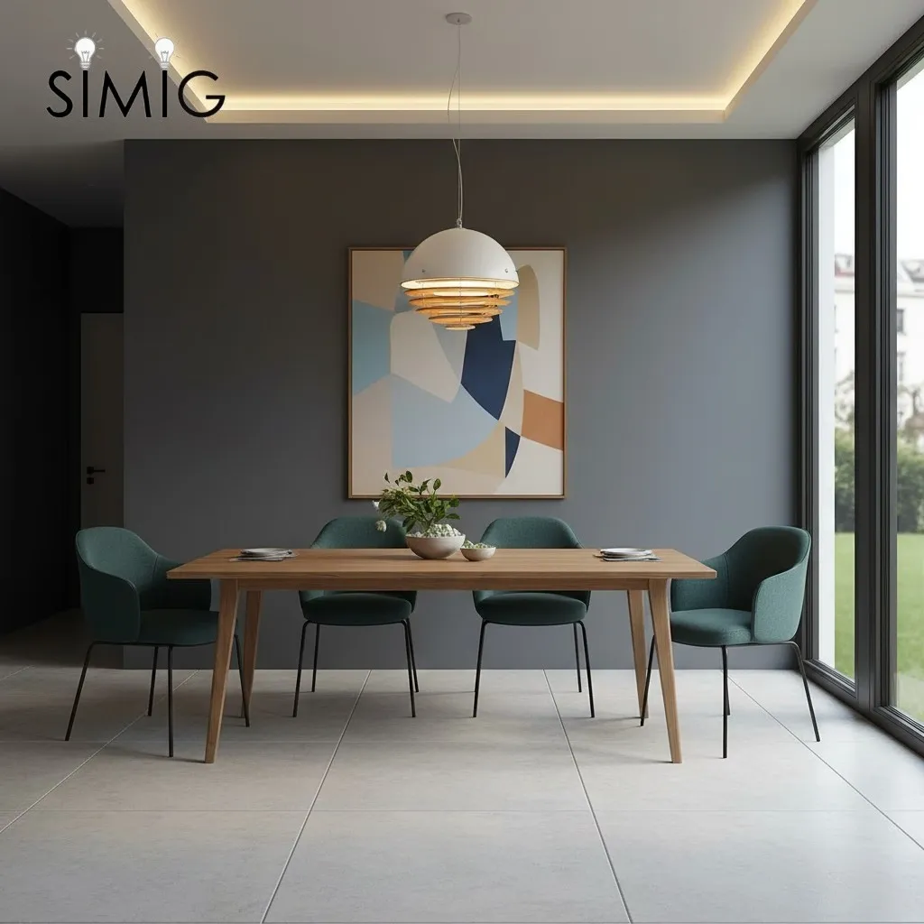 Bauhaus Sunset Pendant Lamp - Warm Ambient Lighting for Living Room S213