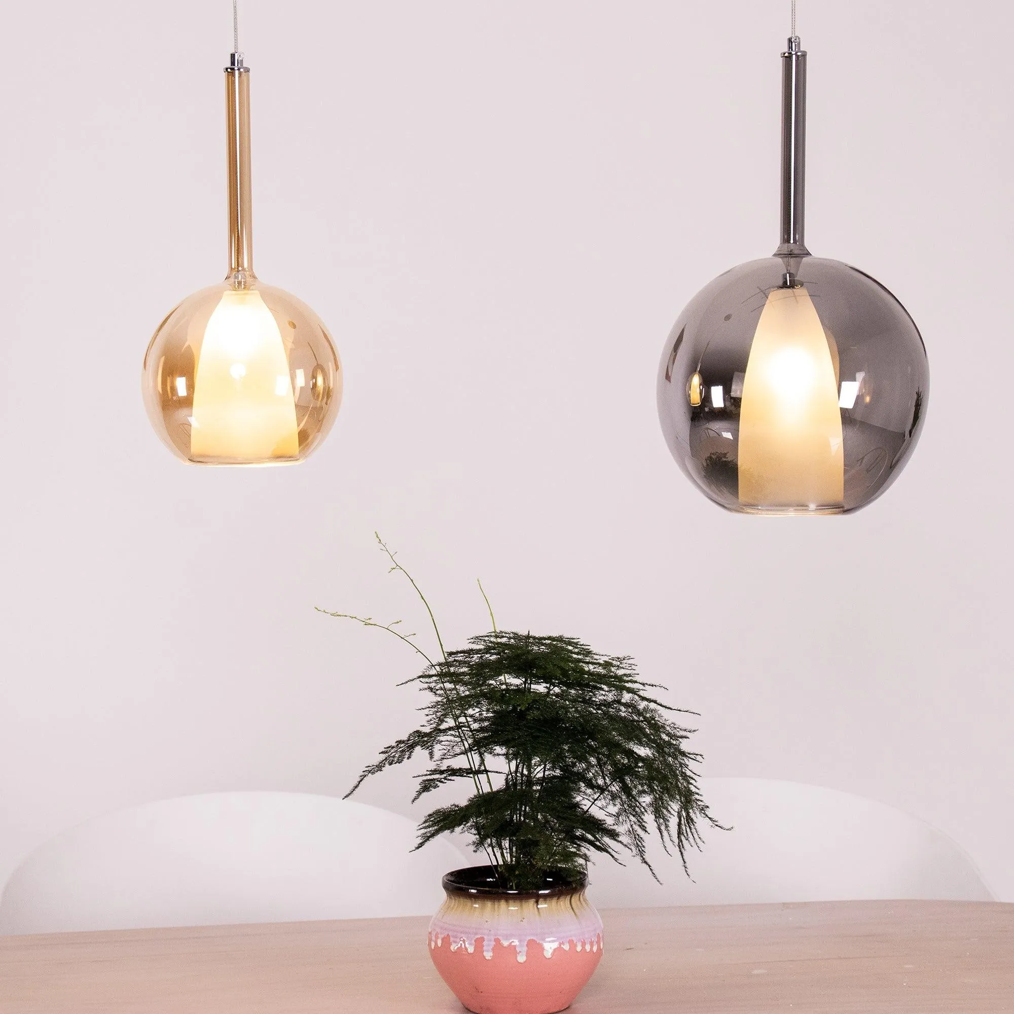 Glo Wine Glass Shaped Pendant Light S185