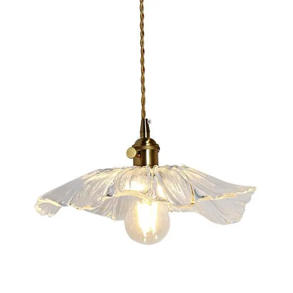 Tiffany Lotus Glass Pendant Light for Living Room S08