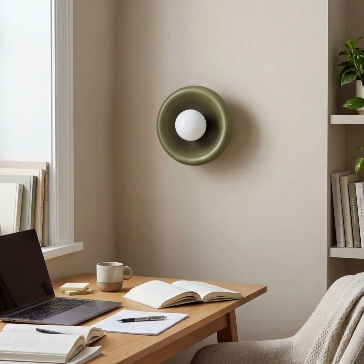 Zerune Colorful Art Donut Wall Light - Modern Artistic Lighting for Hallway T1217