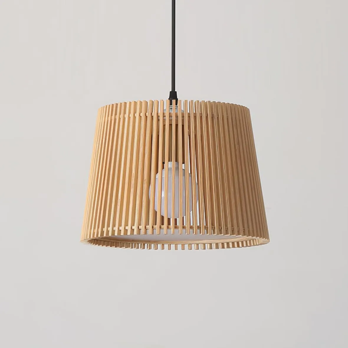 Wooden Log Color Cage Pendant Light M319