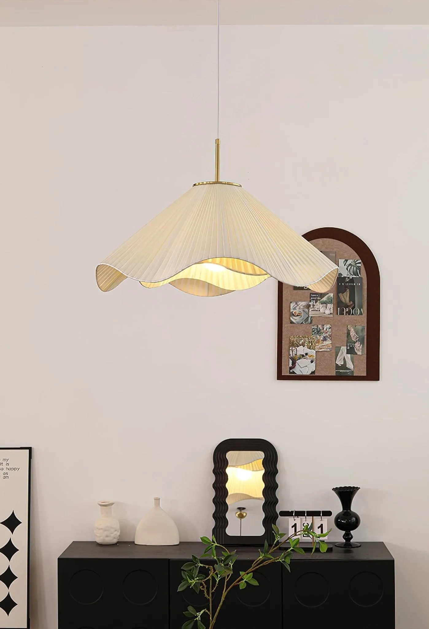 Nordic Cream Style Floral Pendant Lamp M458