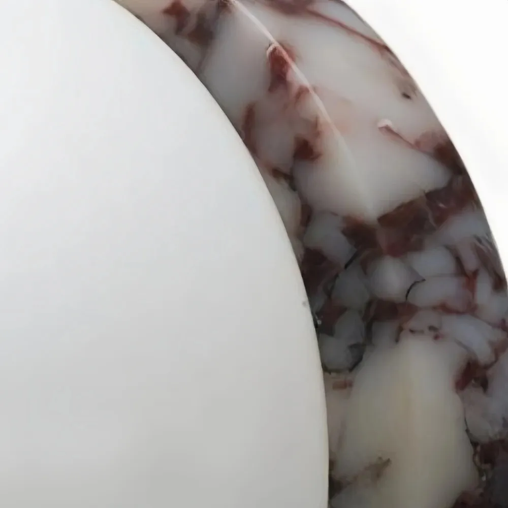 Purple Marble Globe Wall Sconce