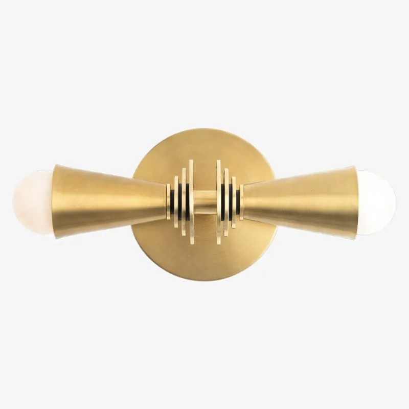 Pyralis Cone Art Deco Wall Light - Multi-Directional Sconce for Vanity or Wall T345