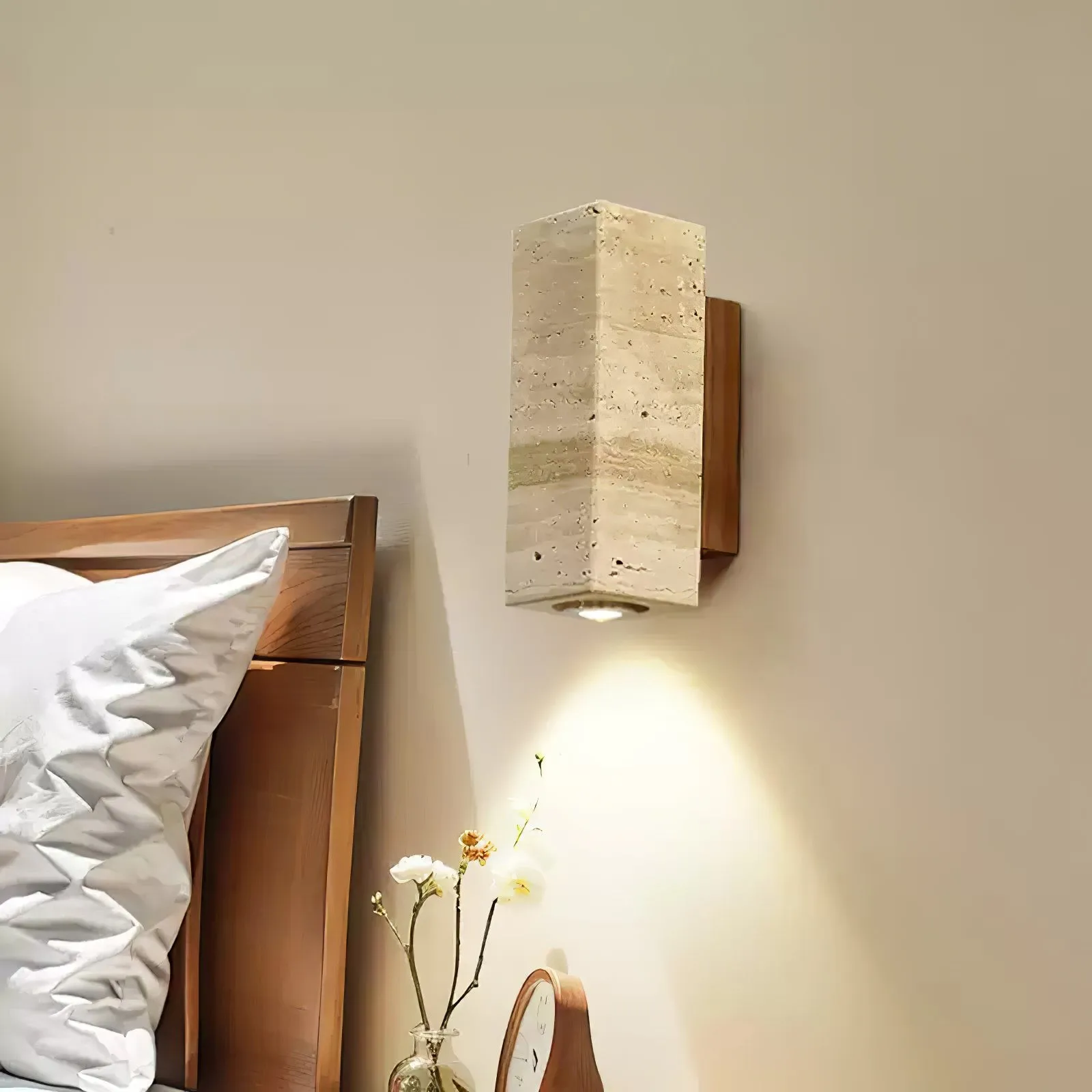 Vintage Marble Travertine Wall Lamp M475