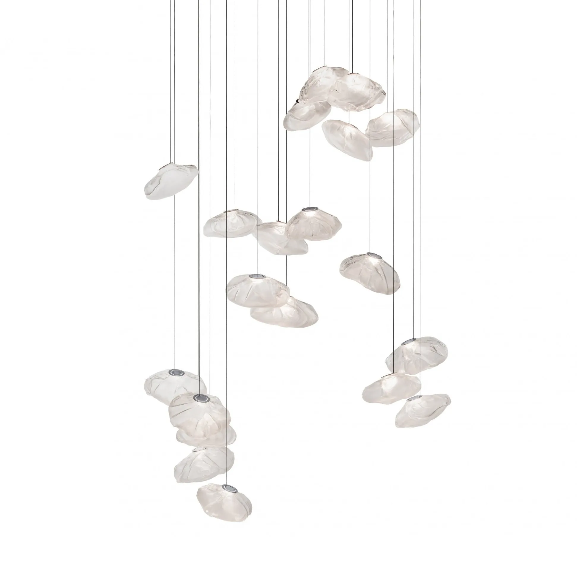 Multi-Head Irregular Glass Bubble Chandelier M79