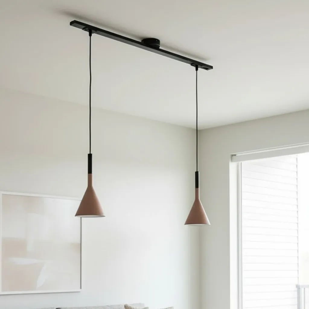 Axitra Rotatable Pendant Light Ceiling Rail – Sleek Adjustable Track for Pendant Lights Contemporary N21