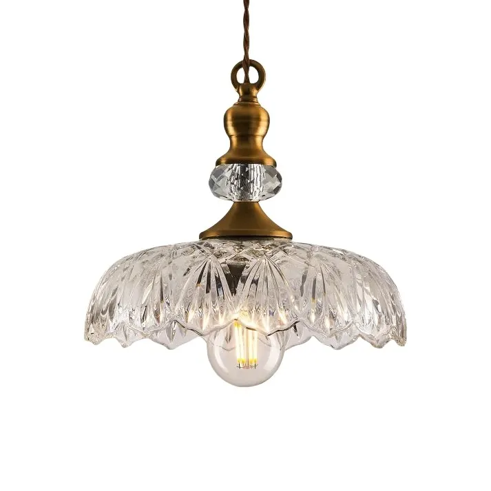 Mid Century Mini Kitchen Island Glass Pendant Light G38