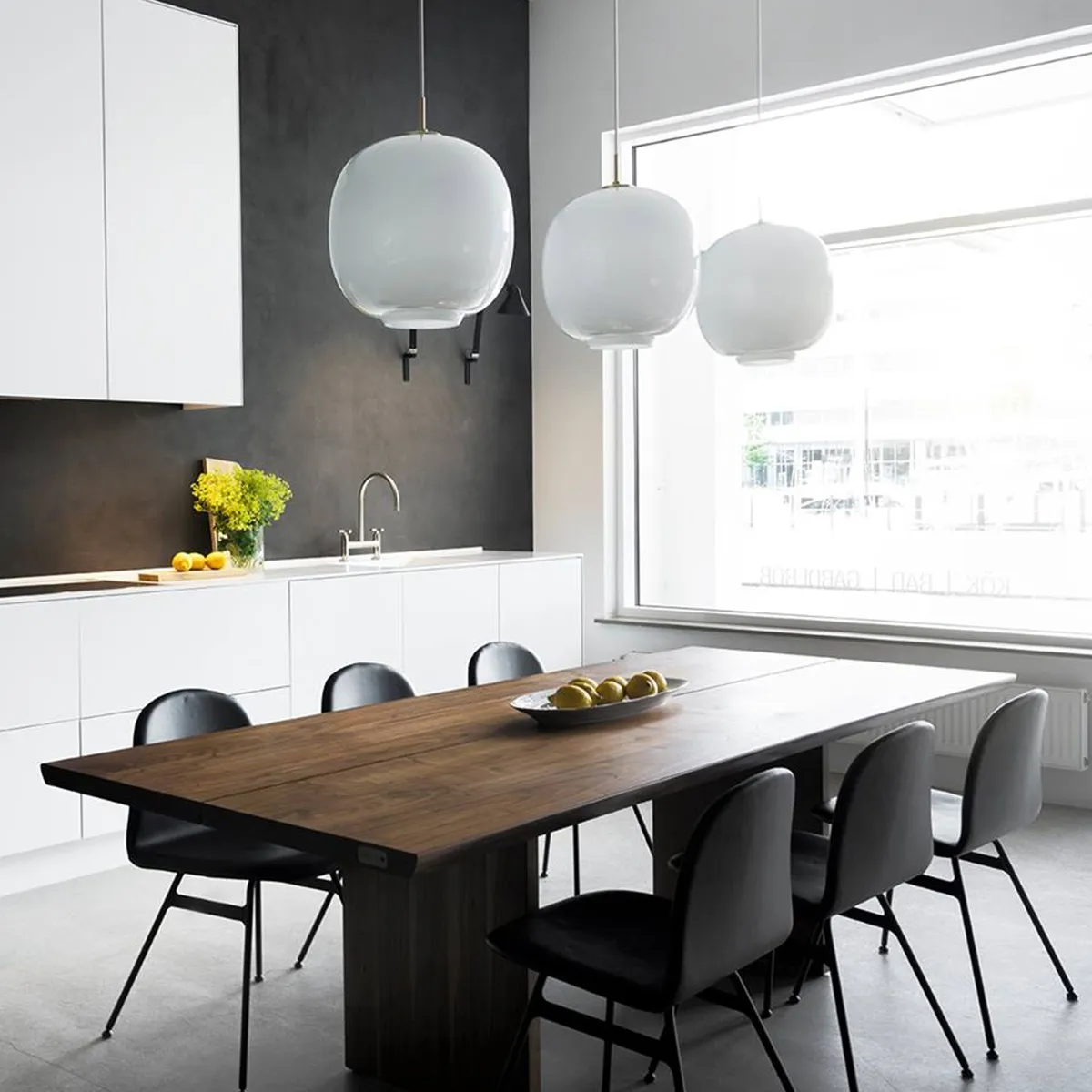 Classic Opal Glass Orb Pendant Lamp