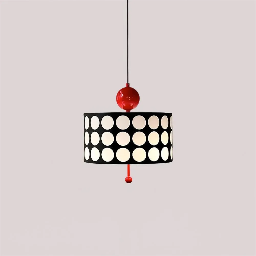 Polka Dot Lattice Pendant Lamp - French Vintage Light for Dining M165
