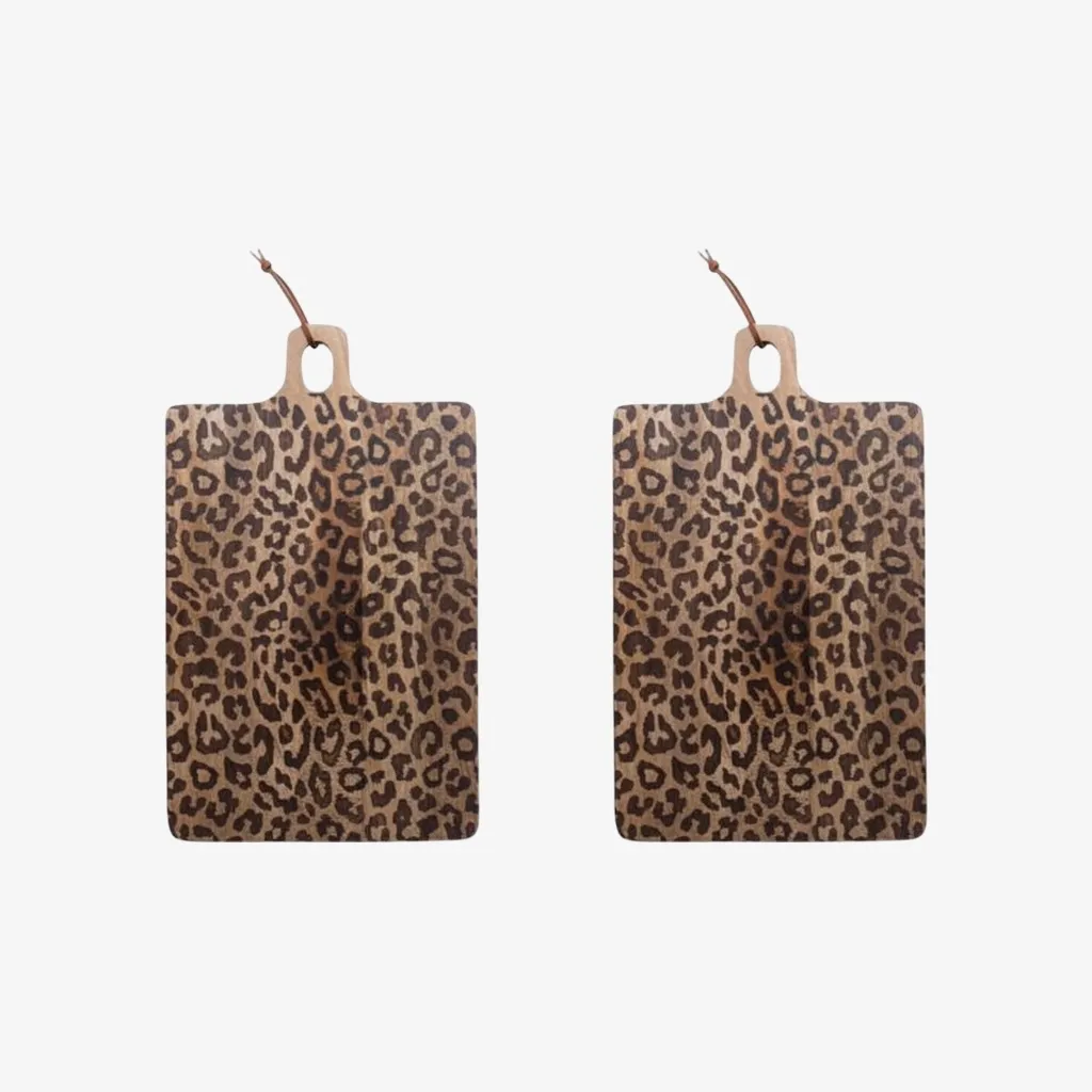 Lepwood Round and Square Leopard Board – For Entertaining Guests T1163