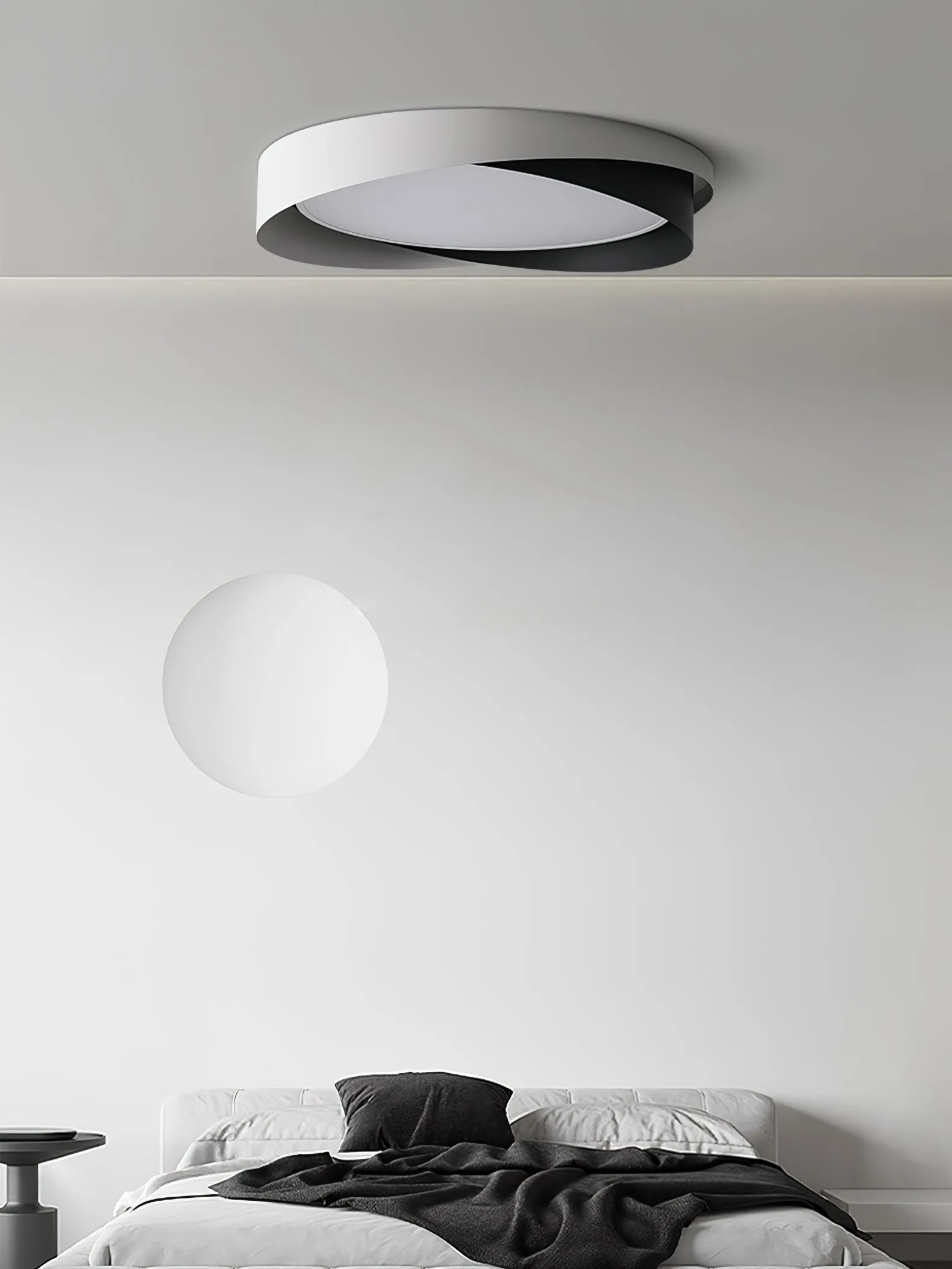 Nordic Style Modern Minimalist Wave Pattern Ceiling Lamp M424