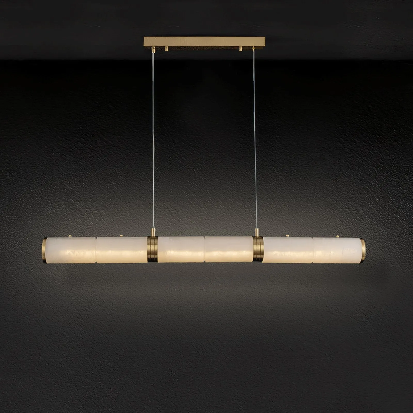 Luxurious Alabaster Beam Pendant Light M581