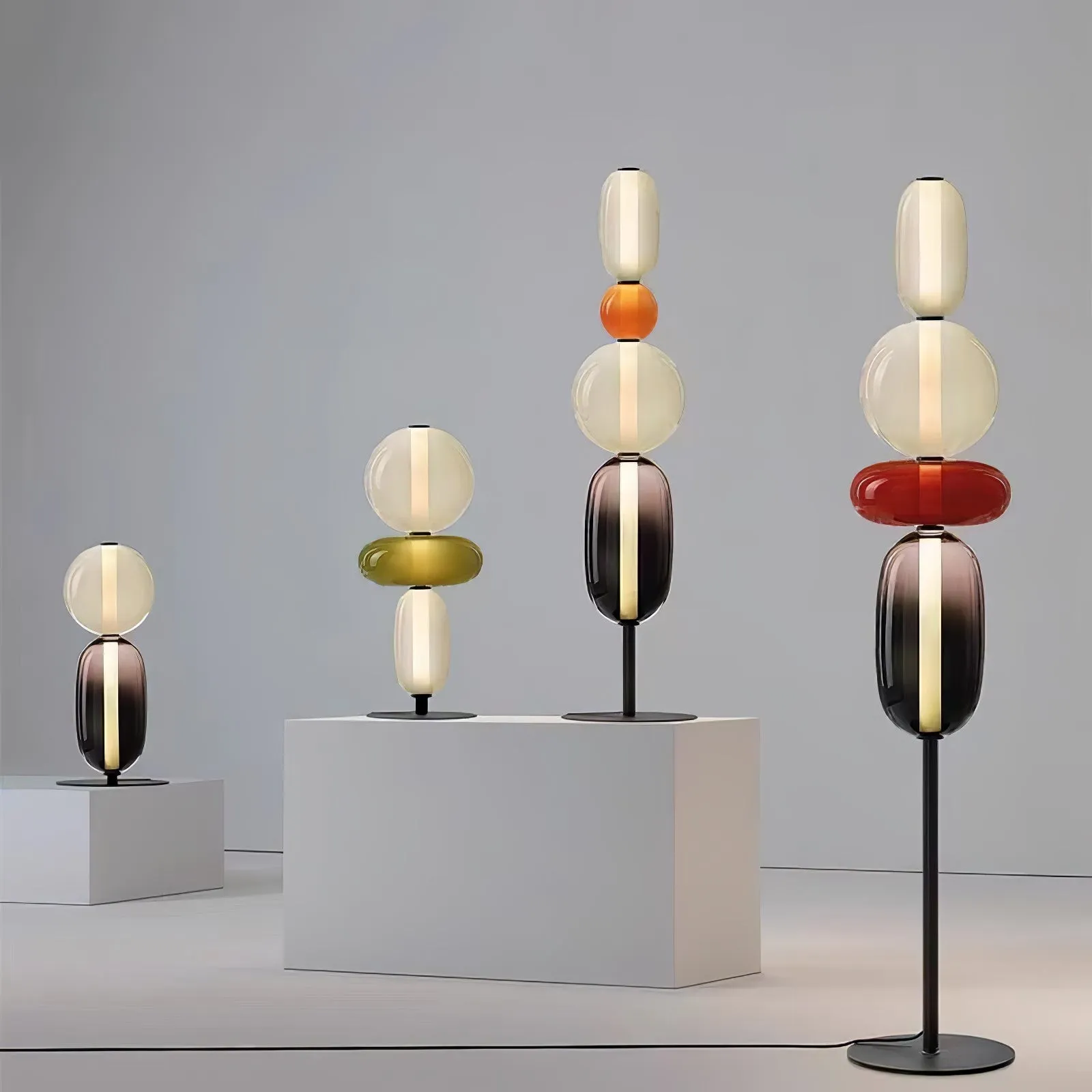 Nordic Minimalist Creative Luxury Gourd Glass Table Lamp M382