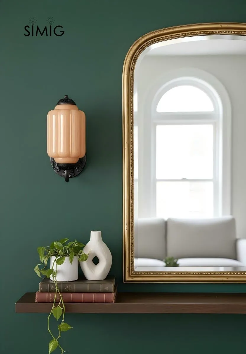 Eloise Vintage Glass Sconce - Elegant Art Deco Wall Lamp M486