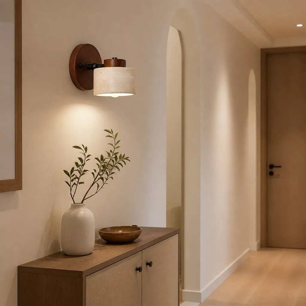 Travira Minimalist Wall Lamp - Soft Ambient Accent Light for Hallway and Living Room T2256