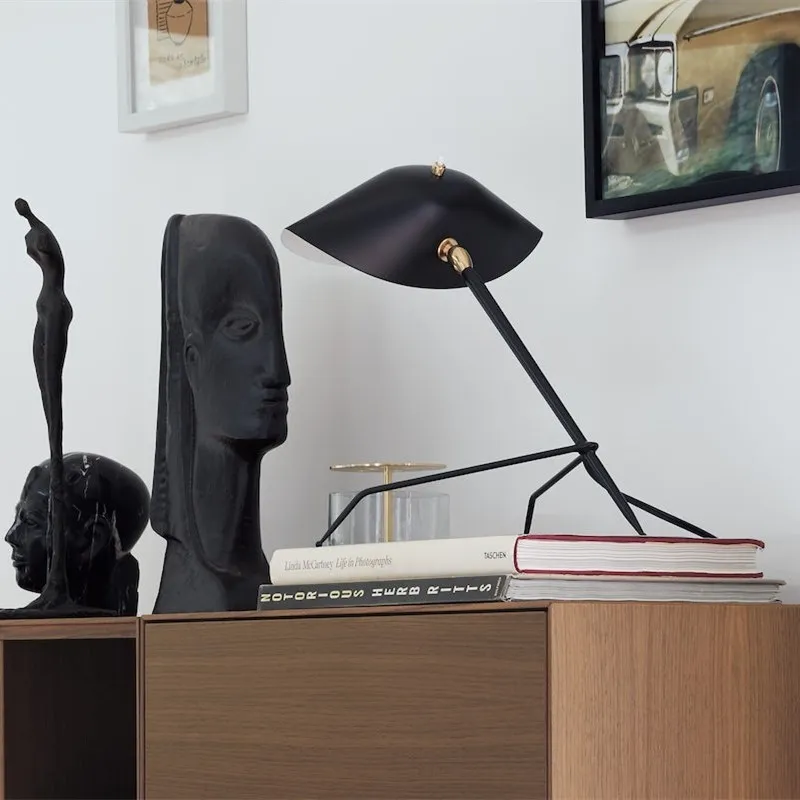 Arclume Tripod Desk Lamp – Black Metal Design for Room