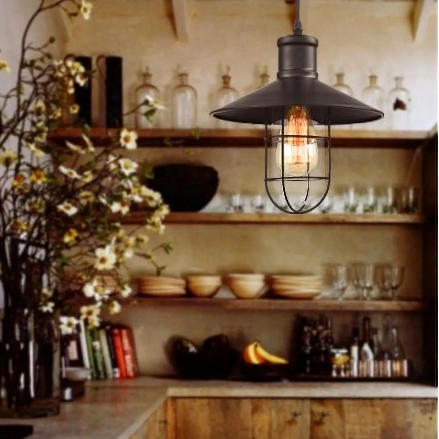 REX Caged Hanging Lamp