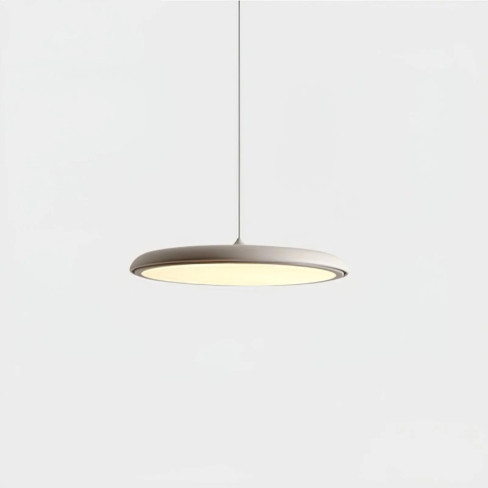Modern Metal Saucer Pendant Light – Slim Design with LED Lighting M45