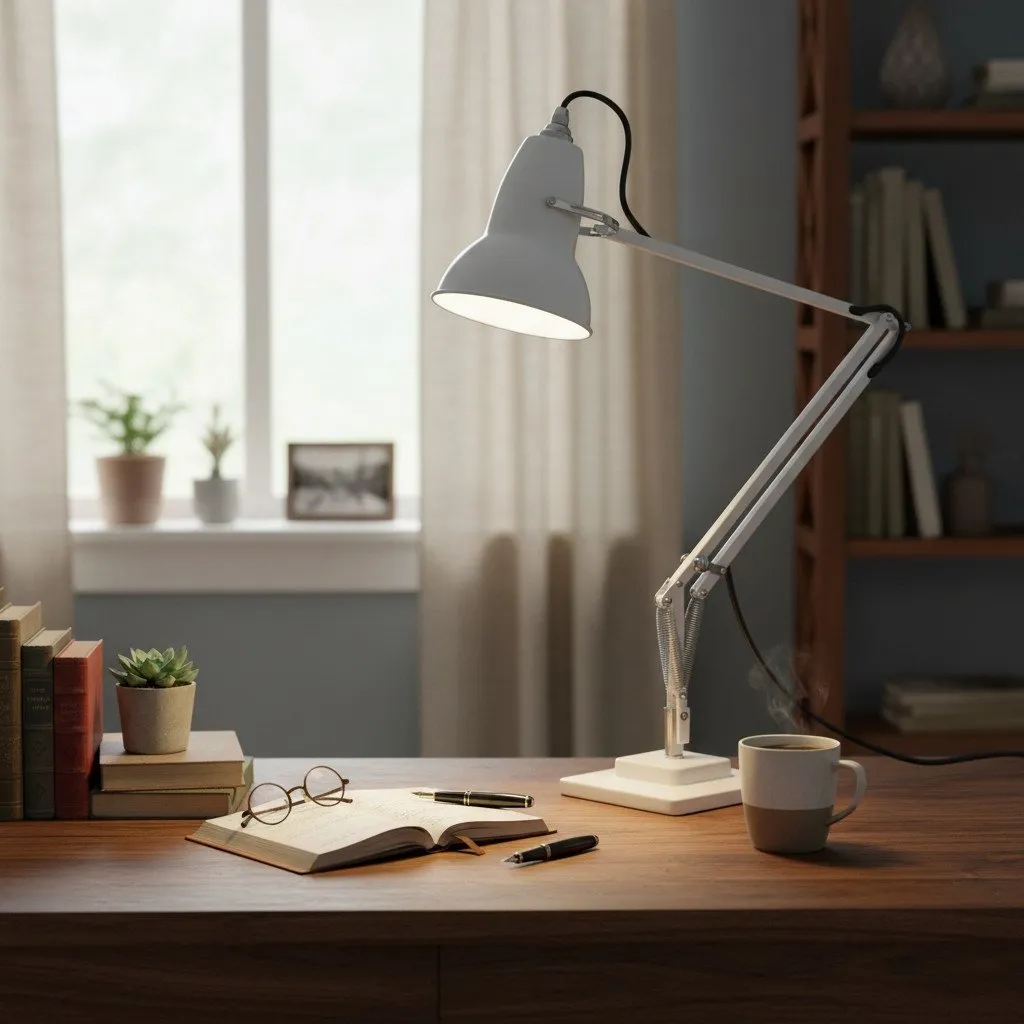 Modryx Adjustable Desk Lamp - Vintage Industrial Metal for Office T555