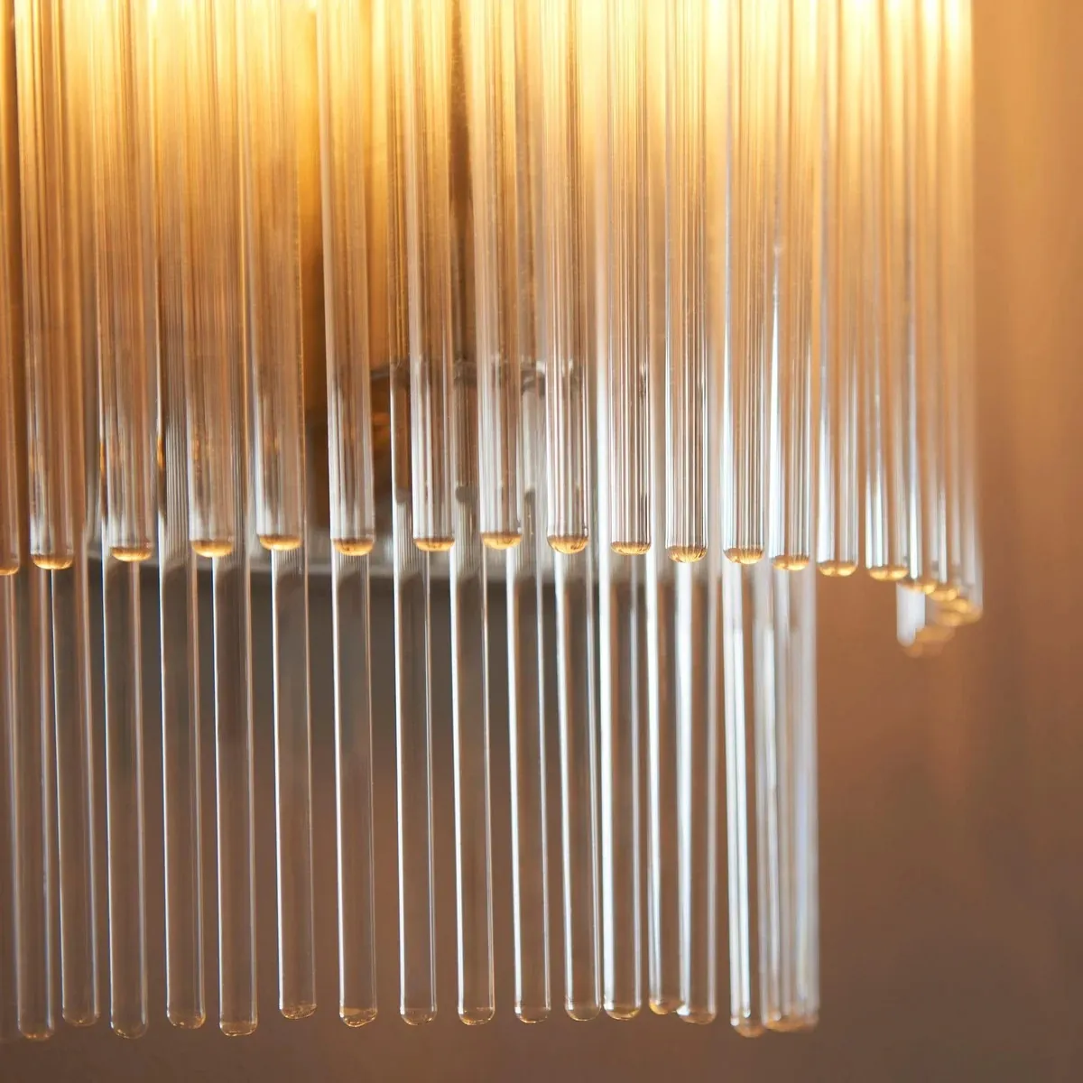 RibGlow Minimalist Glass Rod Wall Light - Elegant Accent Sconce for Home T867