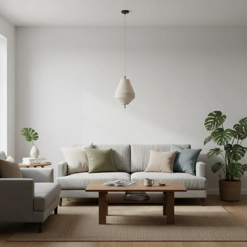 Zalen Layered Pendant Light - Vintage Metal Linen for Living Room T651