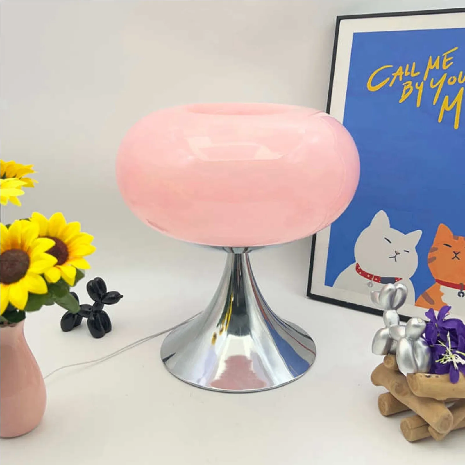 Lollora Bauhaus Apple Glass Table Lamp — Modern Desk & Bedside S171