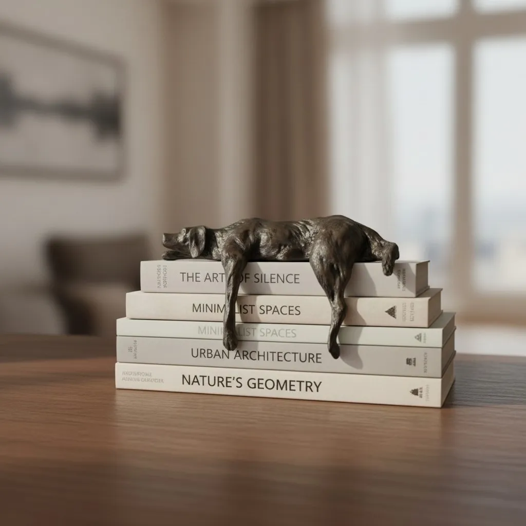 Floxo Abstract Metal Figurine – Nordic Sculpture for Desks T1195