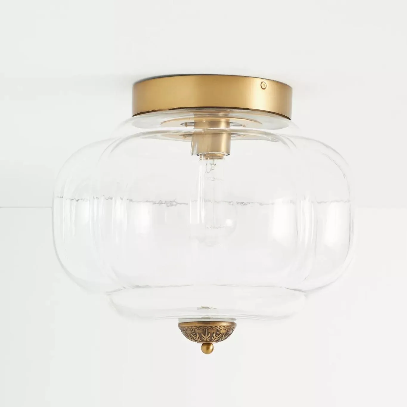 Eloise Ceiling Light - Elegant Retro Brass Ceiling Light for Living Room G55