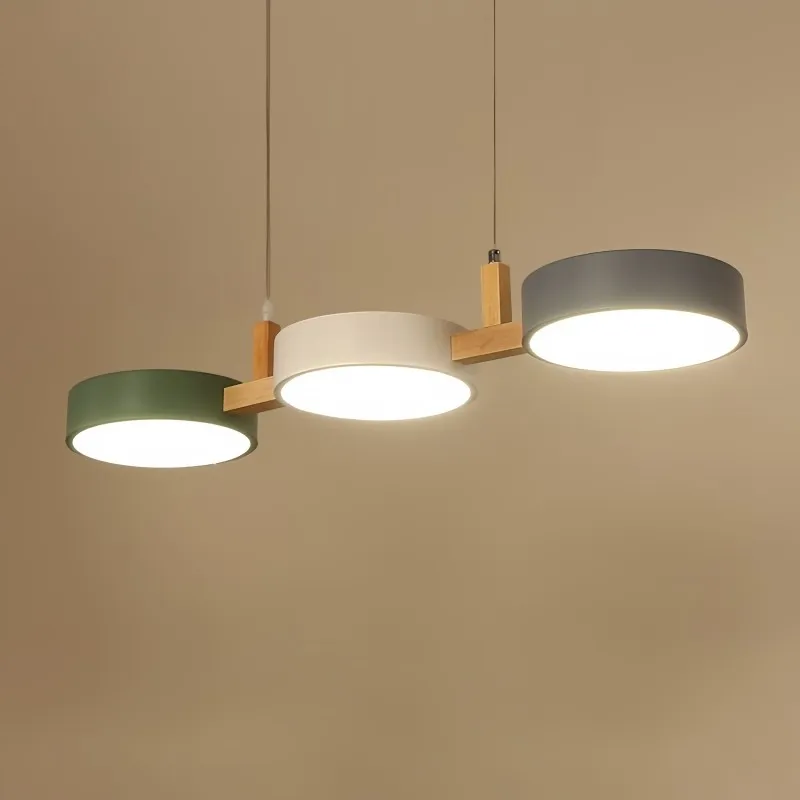 Nordic Modern Simple Macaron 3 Head Pendant Lamp M30