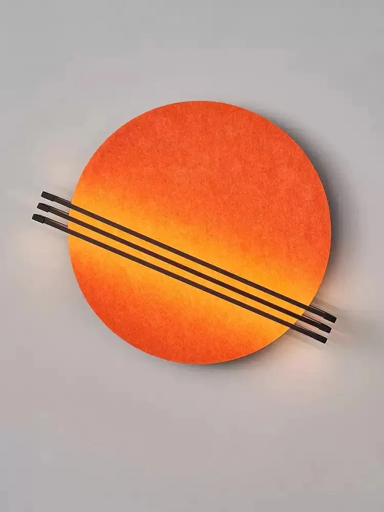 Abstract Sunrise Felt Wall Sconce T1605