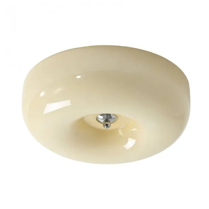 Bauhaus Cream Pudding Glass Ceiling Lamp S193
