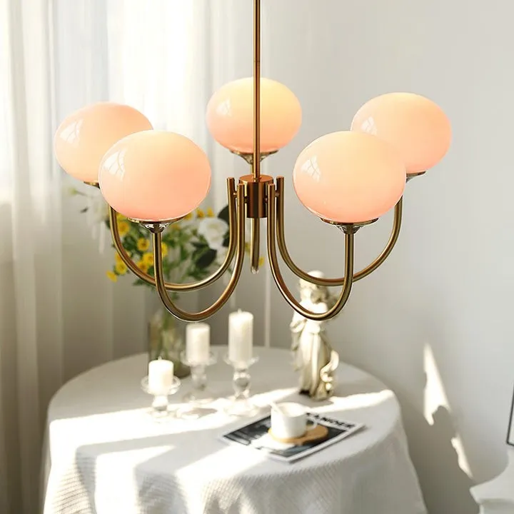 Bauhaus Glass Ball Marshmallow Chandelier S200