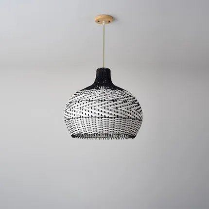Nordic Rattan Creative Hanging Pendant Light
