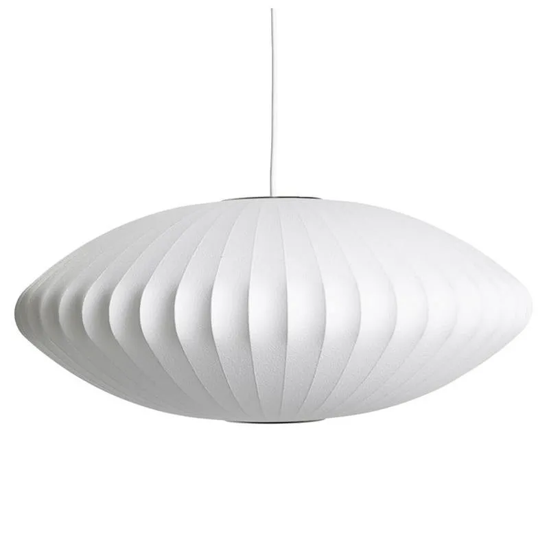 Saucer Bubble Pendant Lamp - Elegant Silk Design for Modern Interiors