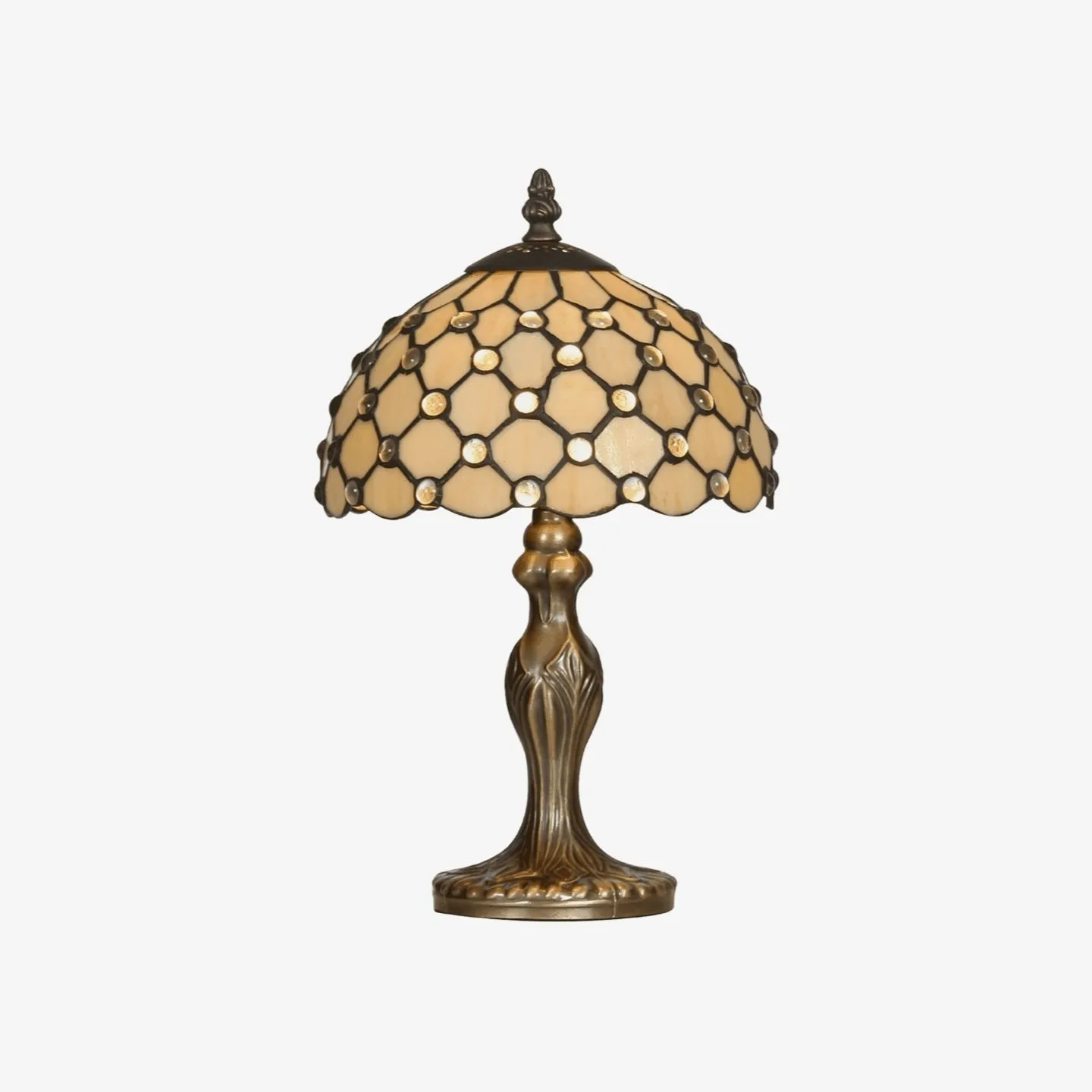 TF Harken Decorative Jewel Table Lamp - Stunning Glass Design Perfect for Bedroom or Living Room T946