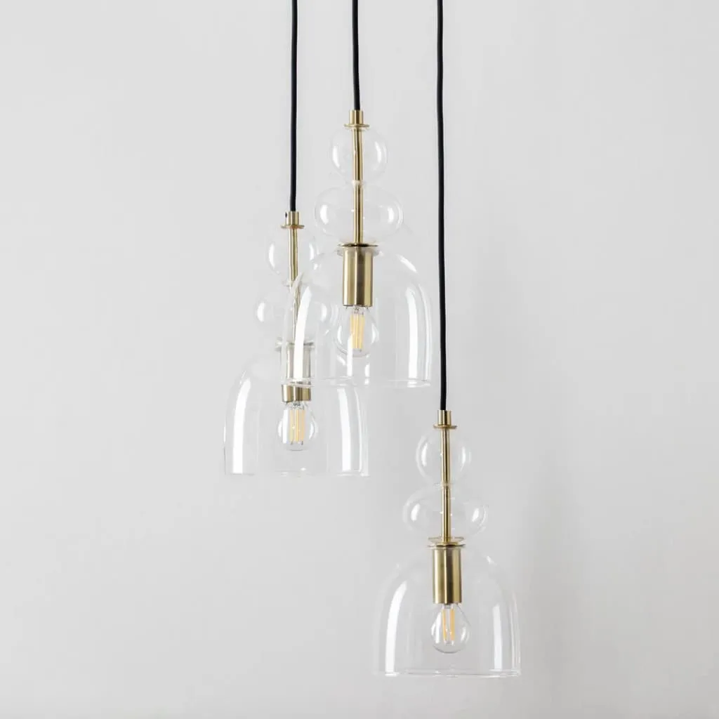Contemporary Glass Lamp – Soft Glow for Modern Interiors S243
