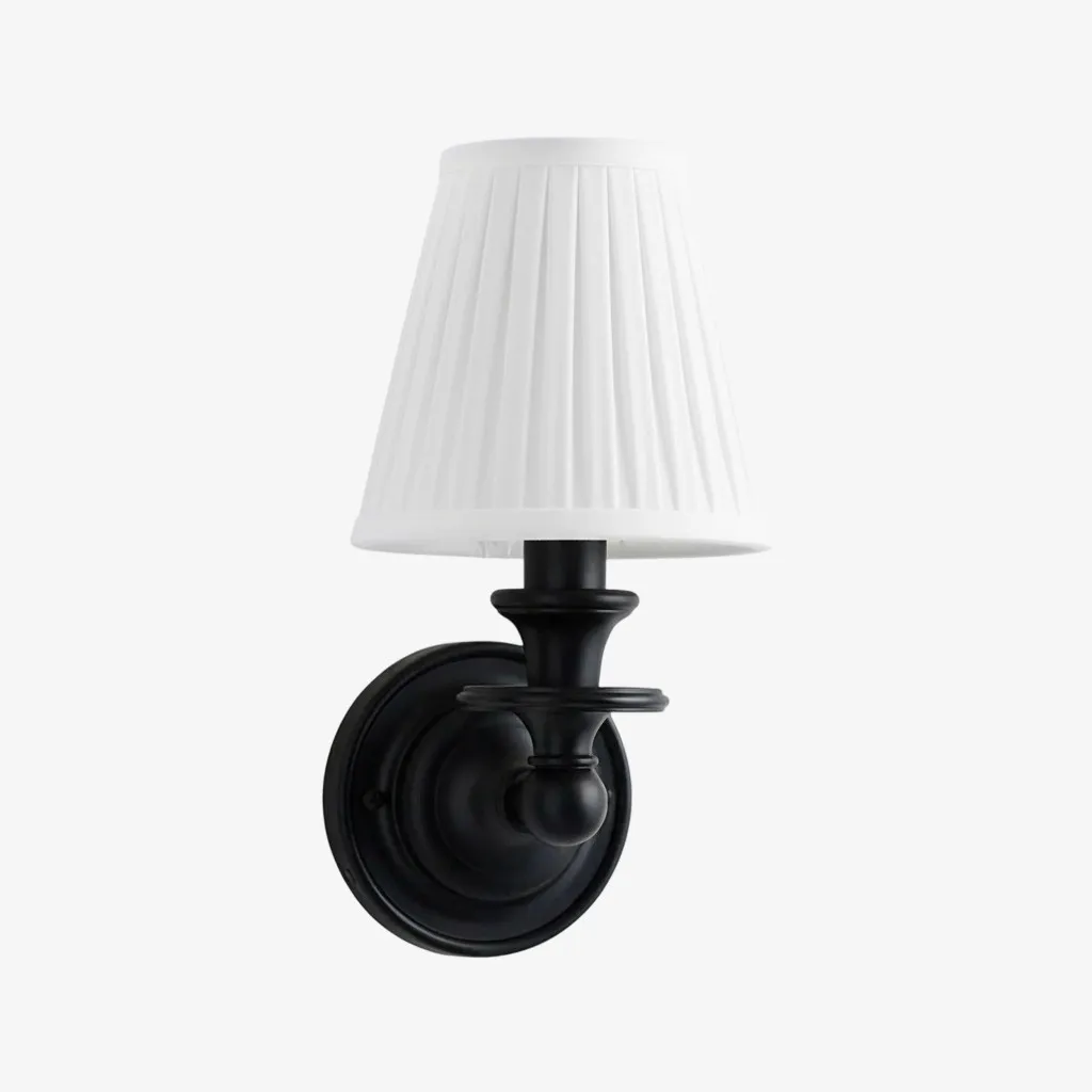 Kalvora Fabric Shade Wall Sconce - Stylish Modern Light for Bedroom T090